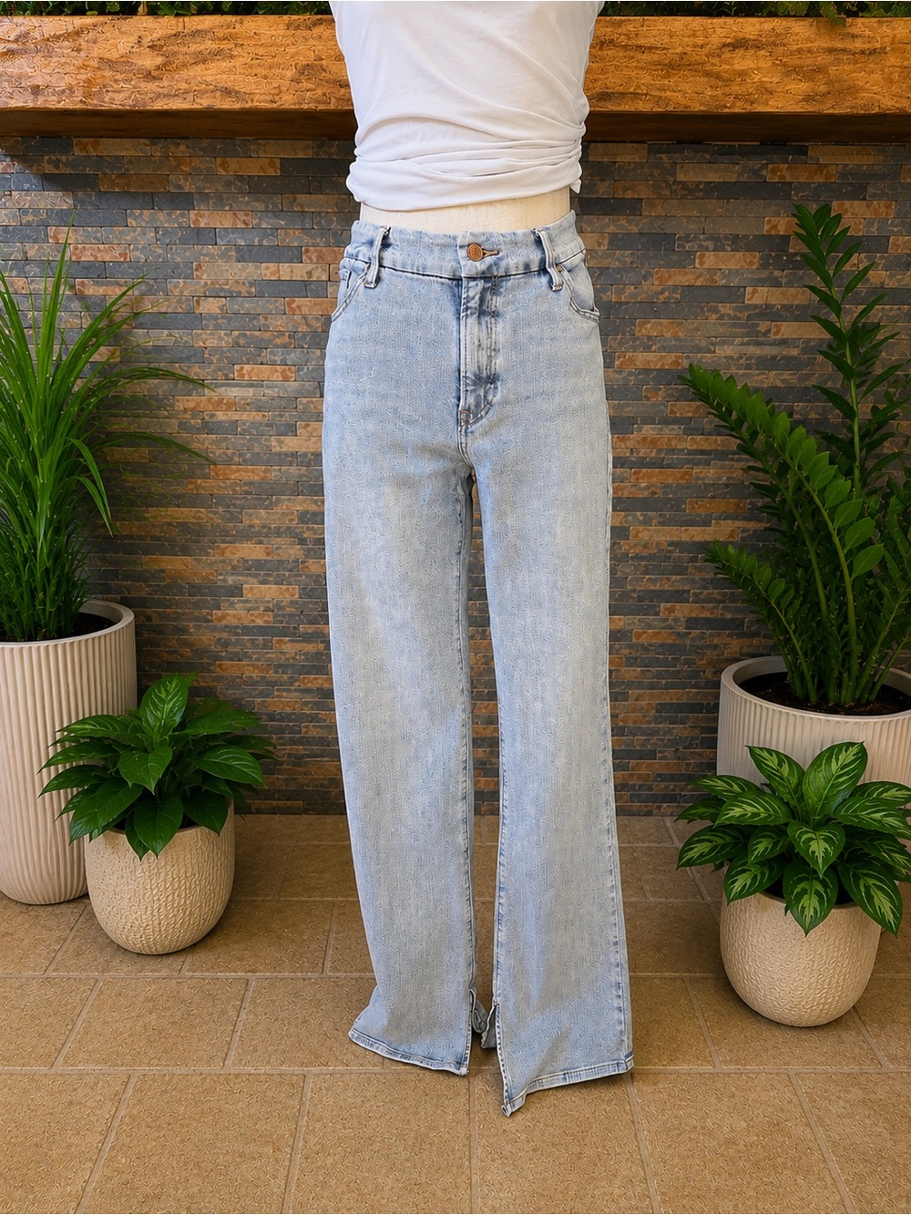 Express skyscraper mid-rise Light Wash jeans